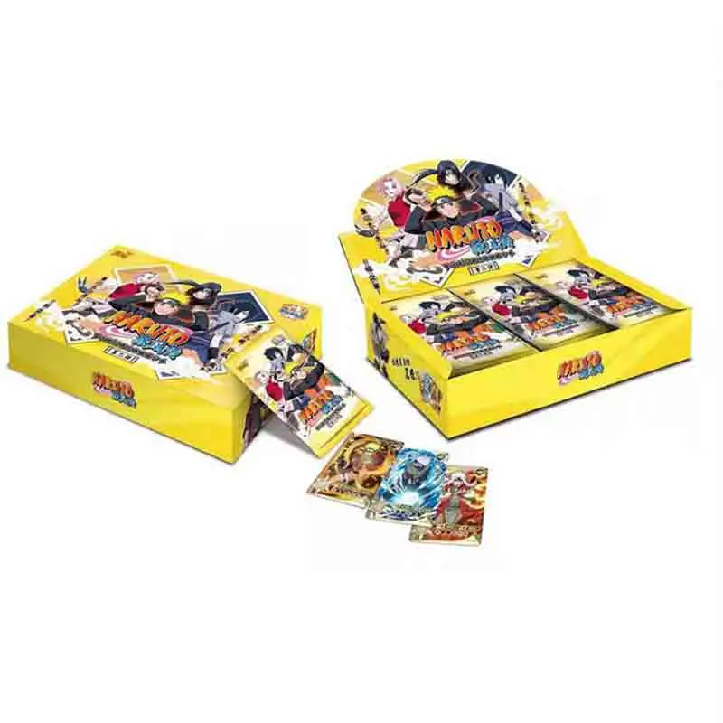 1 KUTU Naruto Kartları Koleksiyonu Kayou Tam Set Uzumaki Uchiha Tcg Carte Anime Oyun Tahtası Oyunu Cartas noel hediyesi