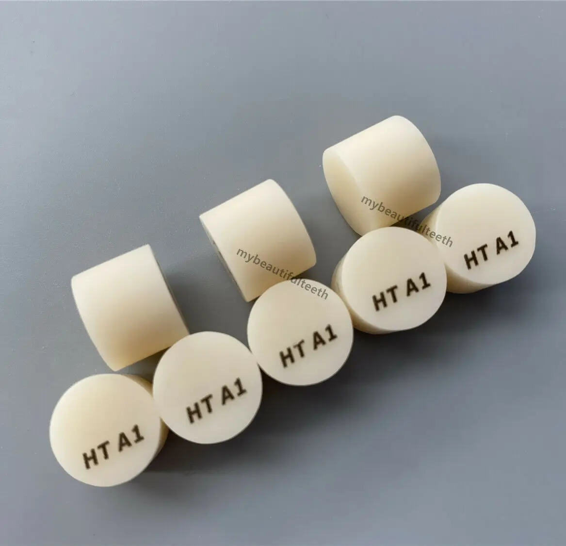 10 adet Diş Külçeler Disilikat Cam Lityum Emax Basın Porselen Kaplamalar Taç HT A1