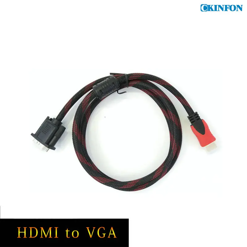 200 Adet / grup KY-01 HDMI uyumlu HD Hattı Vga Hd Hattı HDMI uyumlu Anahtarı VGA kablosu 1.5 M