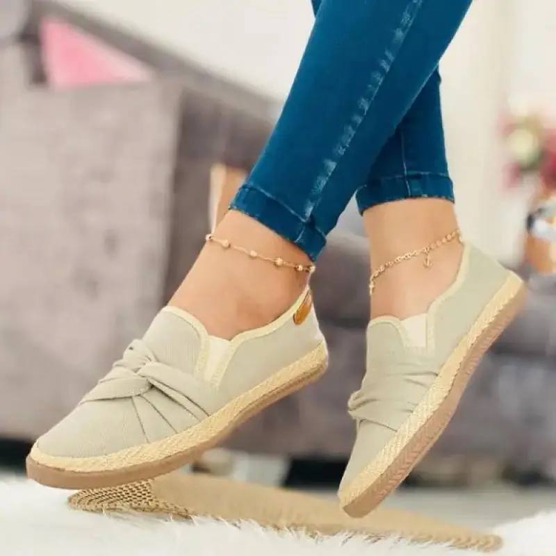 2021 Kadın Düz Sandalet yazlık hasır ayakkabı Ayakkabı Kadın Saman Balıkçı Sandalet Rahat Rahat Düz Renk Artı Boyutu