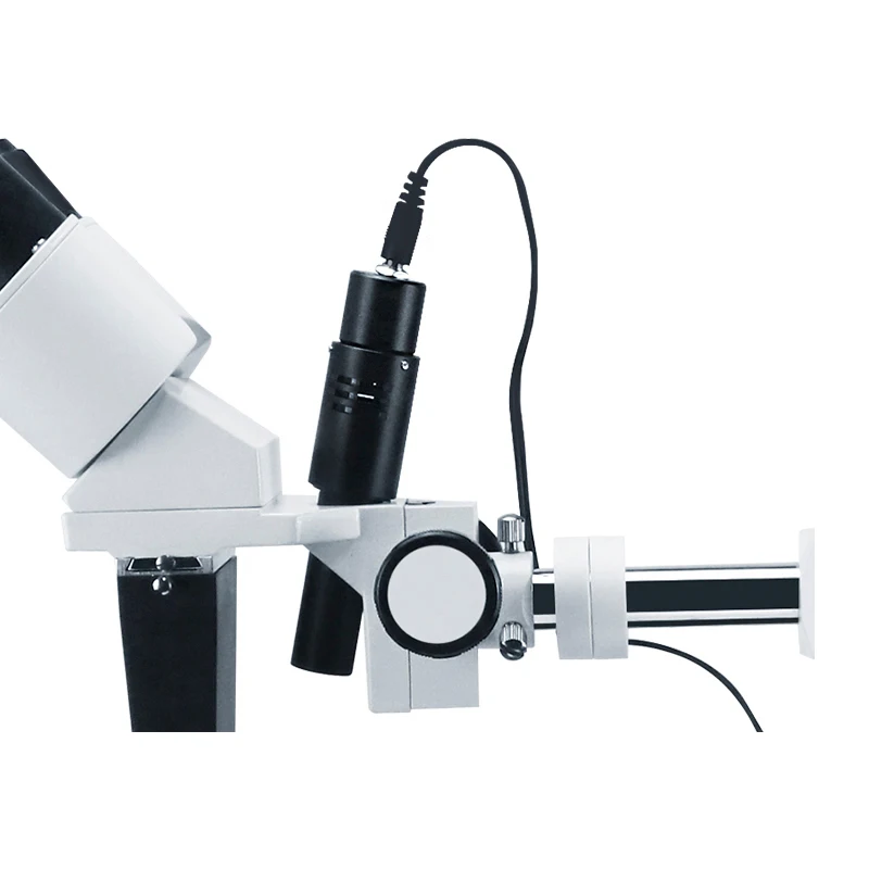 360° Dönebilen LED Spot Işık Mikroskop Diş İşletim 10X Mikroskop Diş Ekipmanları Binoküler 