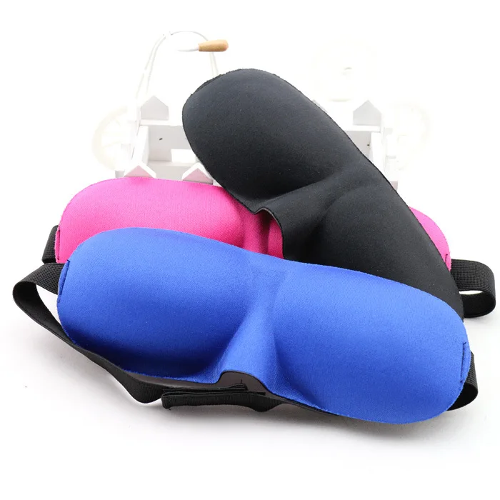 3D Uyku Maskesi Göz Maskesi Sünger Gölge Şekerleme Kapak Körü Körüne Maske Siperliği Uyku Uyku için uykuya dalmak kolay SU11