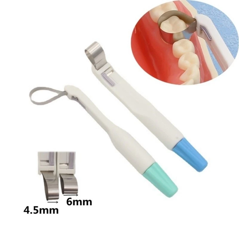 5 adet Tek Kullanımlık Diş Kesit Matris Halka Sistemi Rulo Tipi Matris Bant Bant Mükemmel diş kronu Yapma Diş Aracı