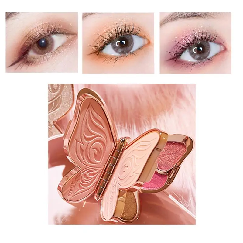 6 Renk Glitter Pırıltılı Göz Farı Paleti Mat Gözler Makyaj Uzun ömürlü Güzellik kolay Renk Su Geçirmez Kozmetik Kadın TSLM1