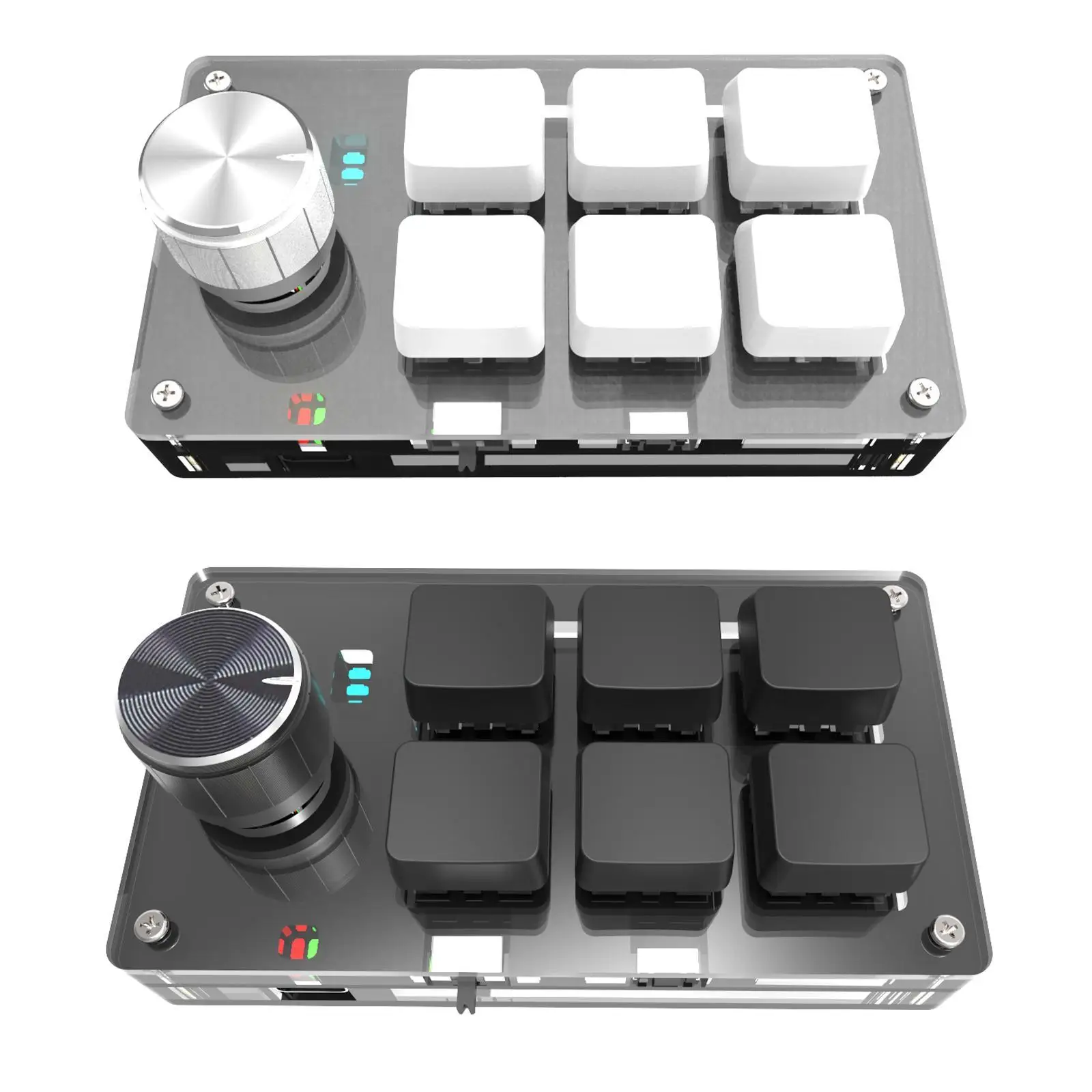 6 Tuşları 1 Topuzu Makro Klavye Programlama Özel Bluetooth Klavye Oyun Mekanik Klavye Hotswap Mini Klavye Tuş Takımı
