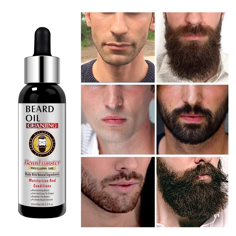 60 ml sakal uçucu yağ favoriler besleyici büyüme sıvı besleyici ve yumuşatma saç uçucu yağ sakal bakımı