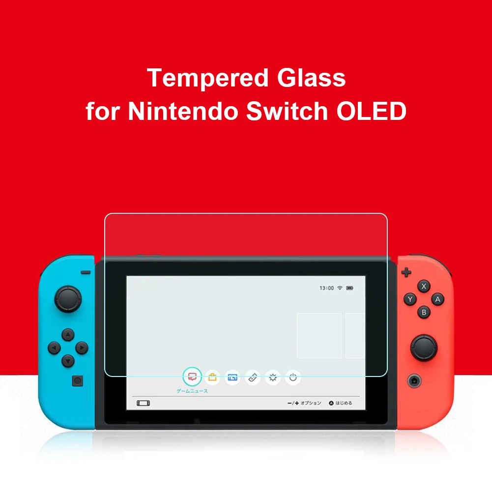 9H Gamepad Temperli Cam koruyucu film Kapak Fit için Nintendo Anahtarı OLED Oyun Konsolu Ekran Koruyucu Aksesuarları