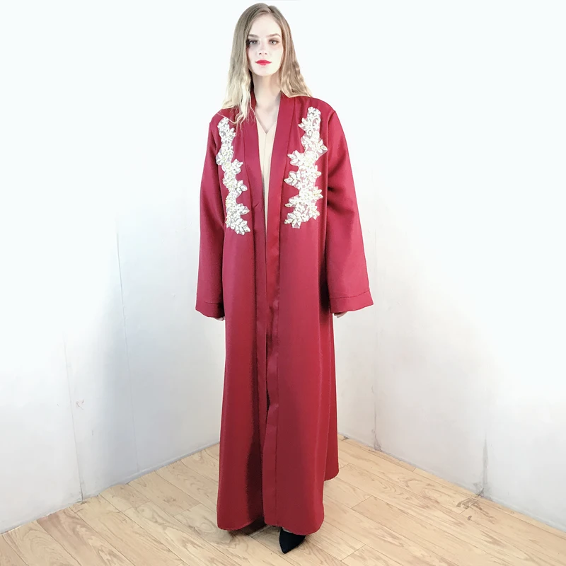 Abaya Dubai Müslüman Elbise Kaftan Kimono Bangladeş Robe Musulmane Afrika İslami Giyim Kaftan Marocain Türk Bayram Hediye Parçası