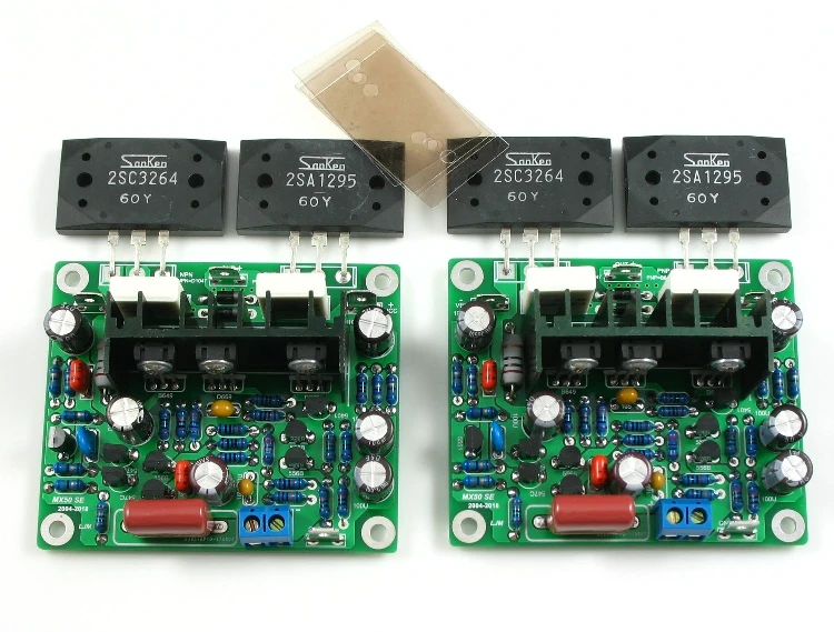 Assembeld MX50 Amplifikatör Kurulu 2SA1295 2SC3264 100 W+100 W (2 Kanal kartı)