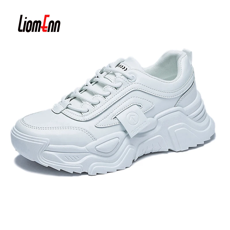 Beyaz Ayakkabı Kadın 2023 Yeni Tıknaz Platformu Sneakers Kadın Koşu Rahat spor ayakkabılar Kadın Tenis zapatos sepeti femme