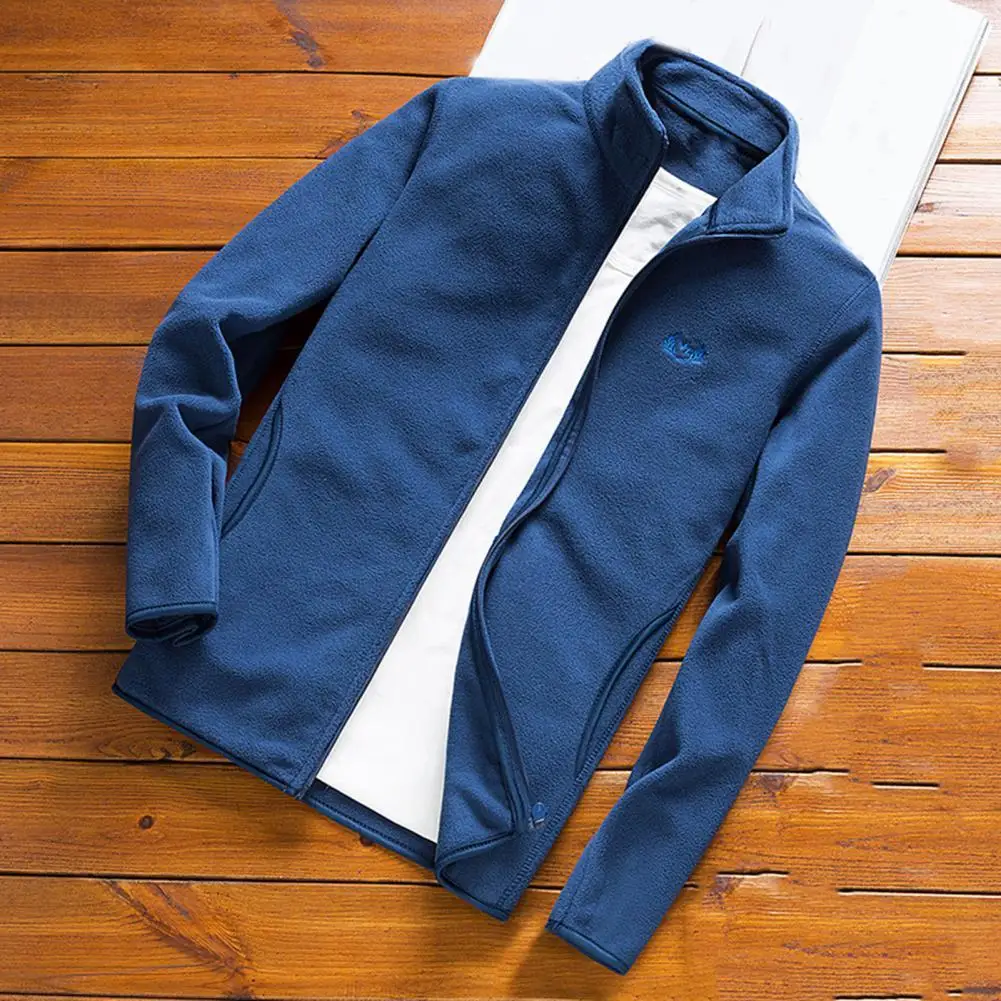 Ceket dış giyim Rüzgarlık Termal Erkek Ceket Düz Renk Standı Yaka Rahat Tüm Maç Sonbahar Ceket Erkekler için M-4XL