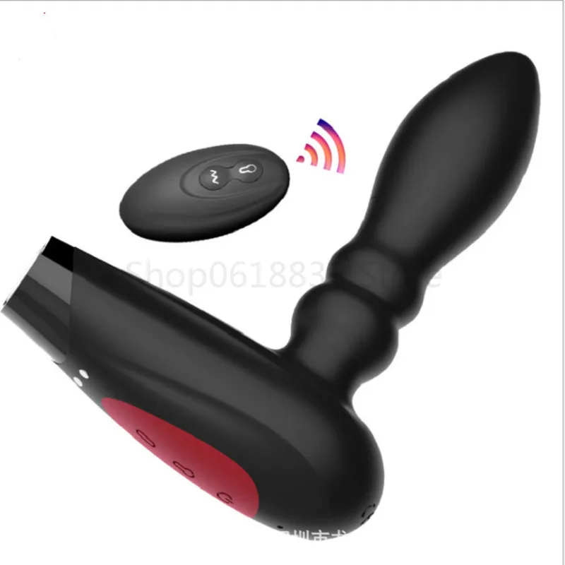 Erkek Şişme Buttplug Çok frekanslı Titreşimli Geri Mahkemesi prostat masaj aleti Analplug Yetişkin Anal Oyuncaklar Anal Vibratör Erkekler İçin
