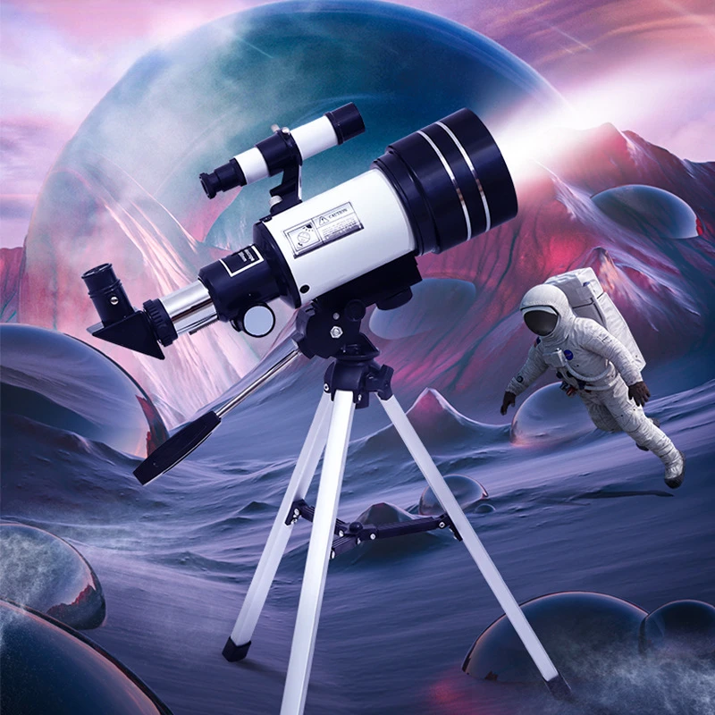 F30070MProfessional astronomik teleskop güçlü monoküler ışık taşınabilir HD ay uzay gezegen gözlem çocuklar için hediyeler