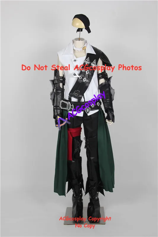 Final Fantasy xıv thancred cosplay kostüm dahil pvc prop süsler dahil çizmeler kapakları acgcosplay kostüm