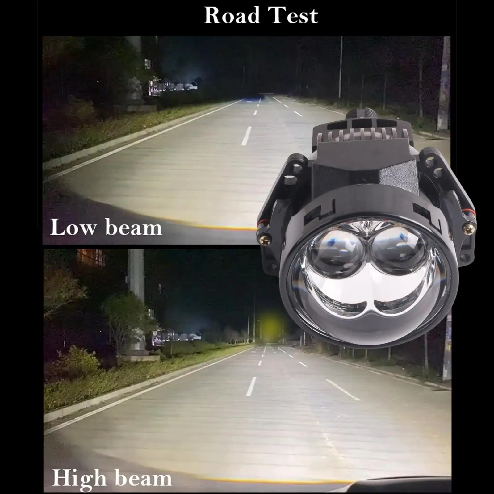 H4 H7 Adaptörü için araba LED Lens Far Hafif Farlar