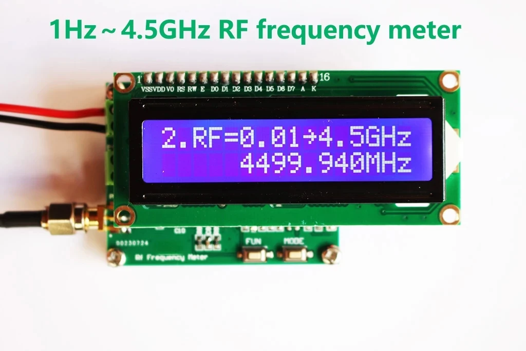 HZ332 1Hz ~ 4.5 GHz Frekans Sayıcı RF HF Frekans ölçer