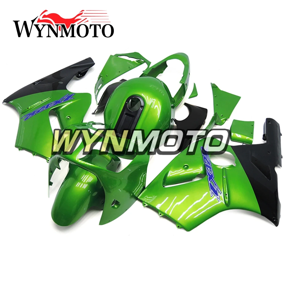 Inci Yeşil Komple ABS Enjeksiyon Fairings Kawasaki ZX - 12R ZX12R 2000 2001 Motosiklet Fairing Kitleri Cowlings Kapakları