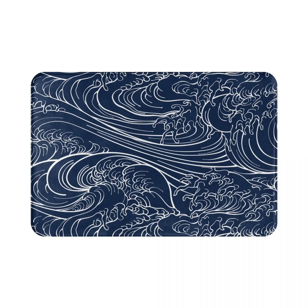 Japon Deniz Dalga Kat Mat Giriş Paspas kilim 40x60 cm paspas Banyo Mutfak Mat Mutfak Halı Ev Dekor