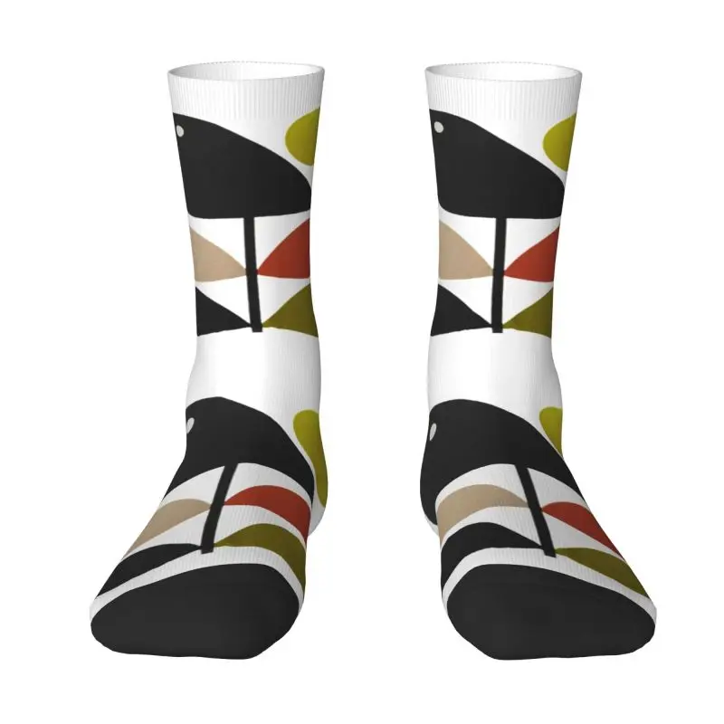 Kawaii Erkek Orla Kiely Kök Ve Kuş Elbise Çorap Unisex Sıcak Rahat 3D Baskılı İskandinav Tarzı Ekip Çorap