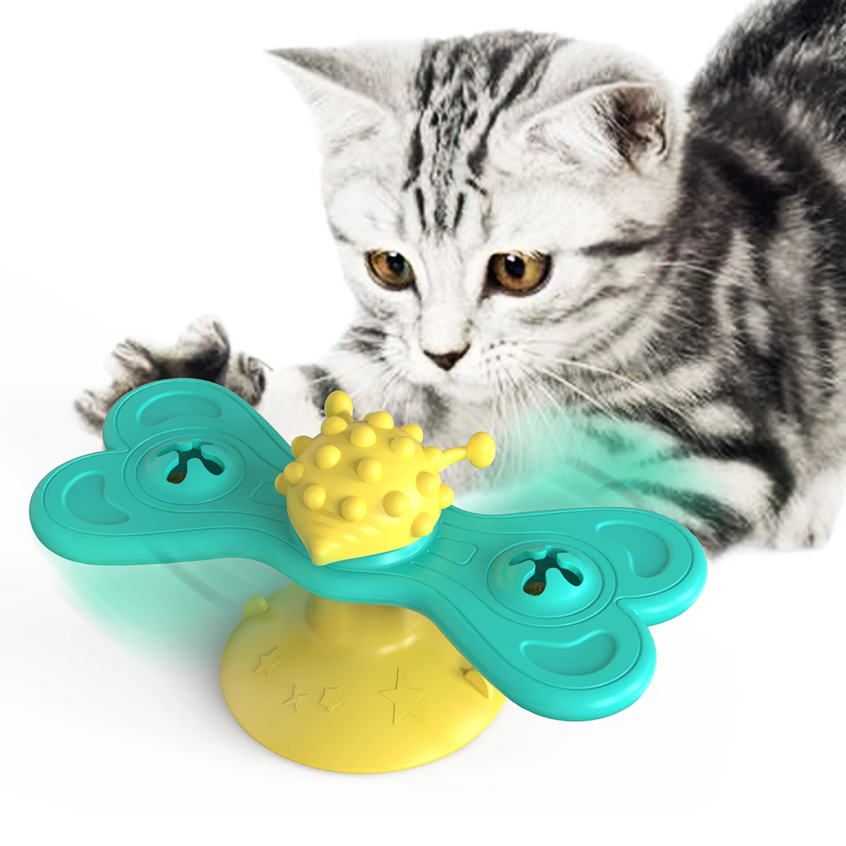 Kedi Fırıldak Oyuncak Komik Masaj Dönebilen Kedi Oyuncak Catnipli Topu Diş CleaningTumbler Salıncak Evcil Hayvan Ürünleri Dropshipping için