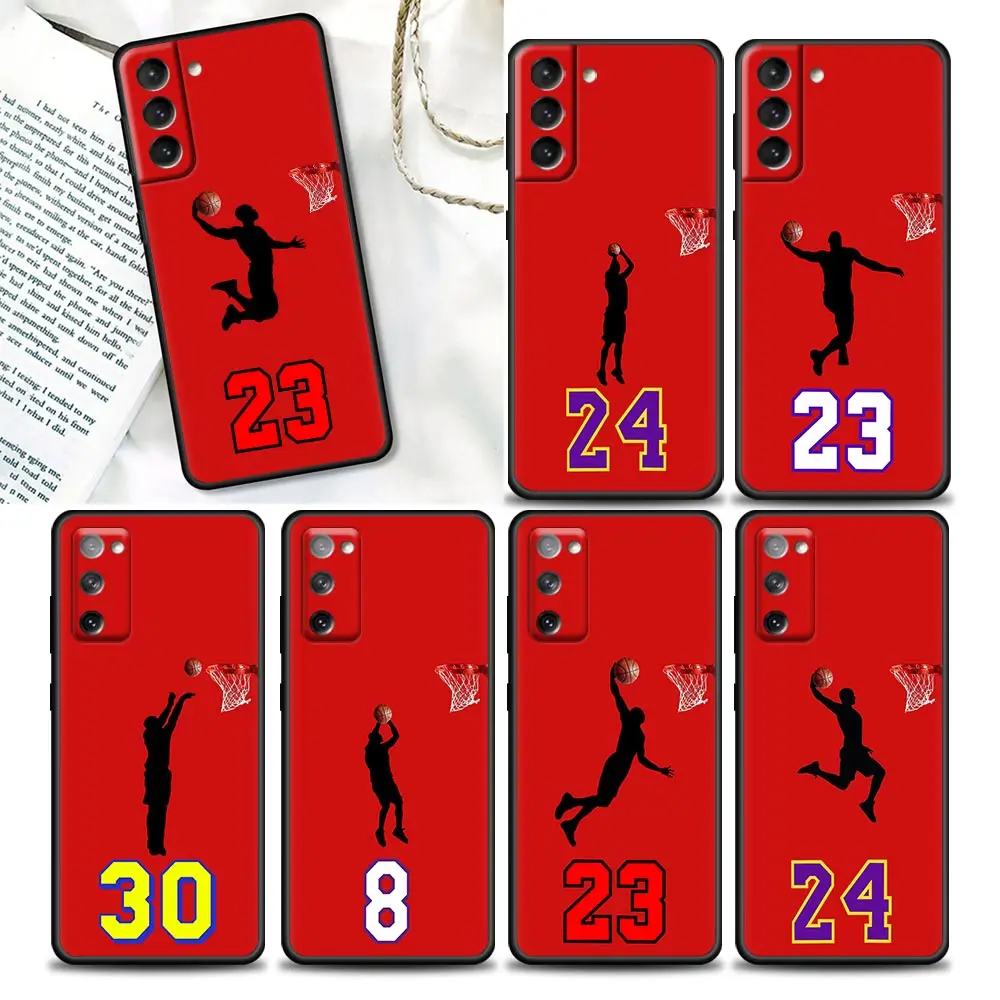 Komik Karikatür Vahşi Basketbol Telefon Kılıfı için Samsung Galaxy S22 S21 S20 Fe 5G S7 S8 S9 S10e Artı Ultra Yumuşak Silikon Kapak Funda