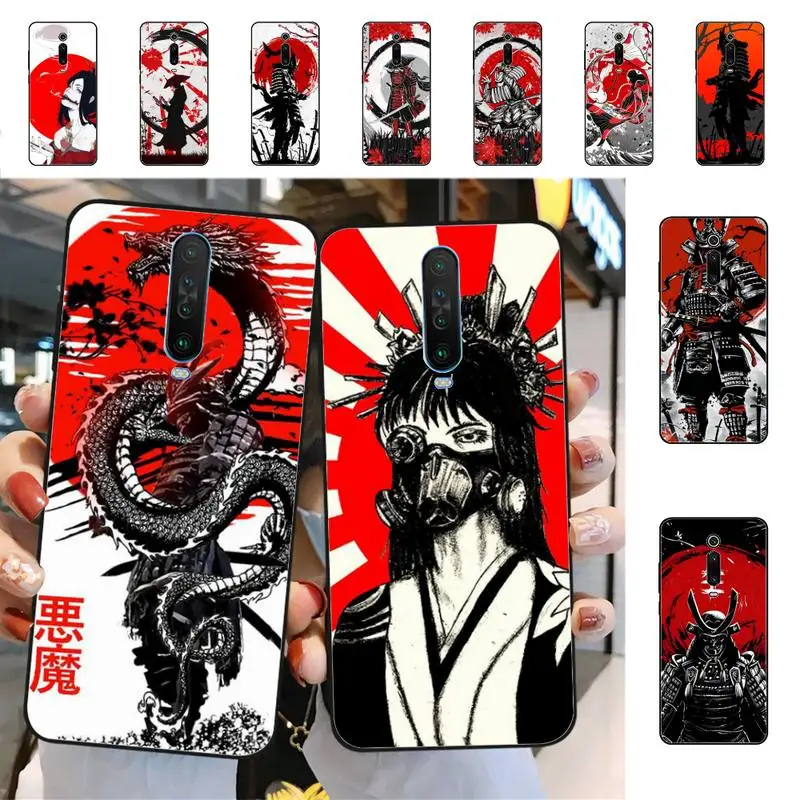 Kırmızı Güneş japon animesi telefon kılıfı için Redmi 5 6 7 8 9 5 artı K20 4X S2 GİTMEK 6 K30 pro