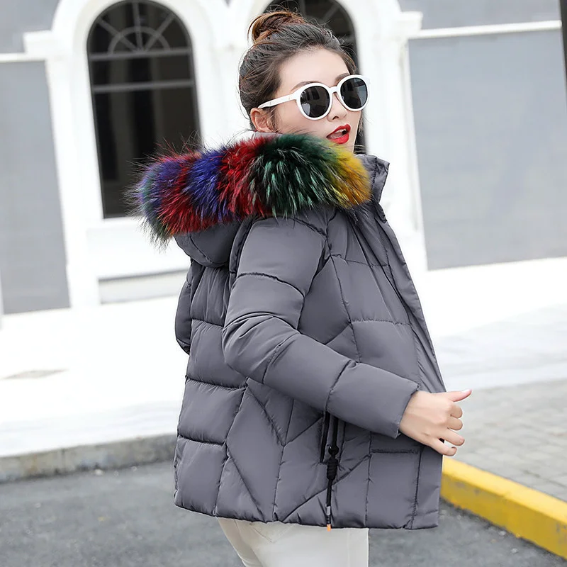 Kış Ceket Kadınlar Yeni 2022 kış yeni ceket kadın uzun kollu kapitone ceket pamuk kalınlaşmış sıcaklık kalın ceket