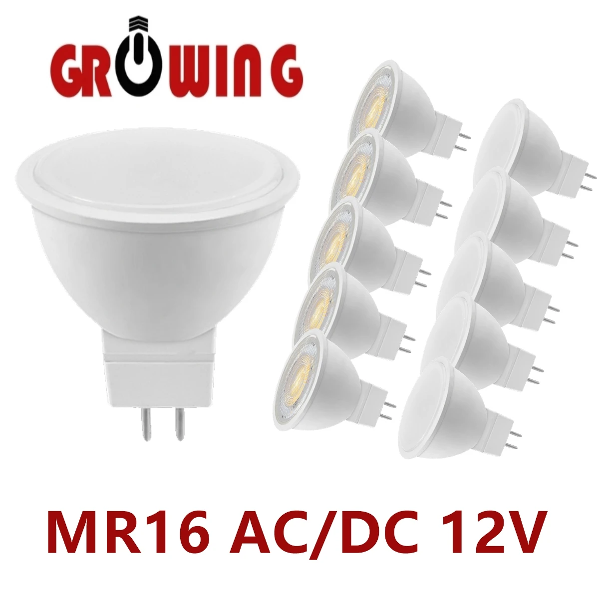 LED alçak gerilim spot GU5. 3 ın-line MR16 3W-7W AC/DV 12V süper parlak hiçbir strobe sıcak beyaz ışık için uygun downlight masası