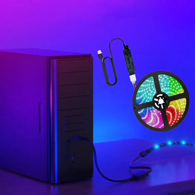 LED dize ışıkları renkli RGB kızılötesi Bluetooth ontroller luces aydınlık dekorasyon oturma odası 5050 şerit aydınlatma Fita lambası