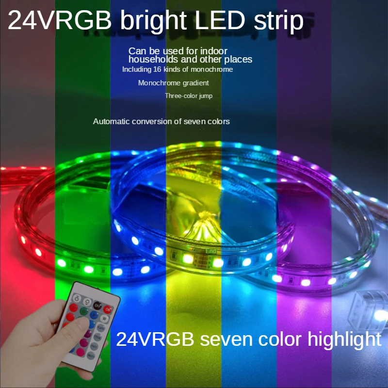 LED şerit ışıkları RGB tv arkaplan ışığı 5050 renk aydınlatma odası neon ışık noel dekorasyon su geçirmez uzaktan kumanda ile