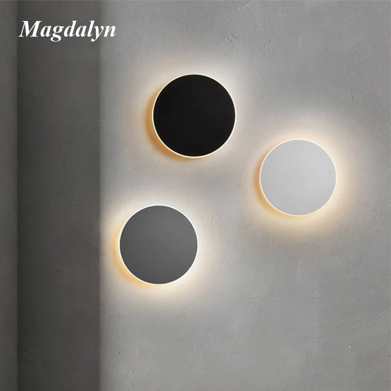 Magdalyn dokunmatik sensör Led iç aydınlatma armatürleri duvara monte oturma odası Nordic lambaları Modern Minimalist kapalı duvar ışıkları