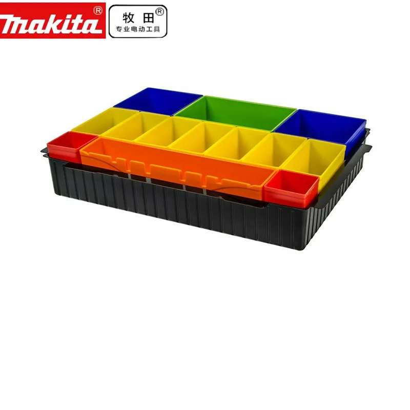 Makita P-83652 Makpac Organizatör Renkli Konteyner Ekler MacPak Ekleme Renkli Bölmeli kutusu Araçları bavul durumda