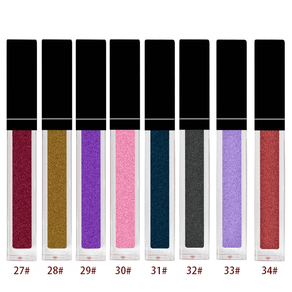 Metalik Mat Pigment 49 Renk Nemlendirici Özel Etiket Sıvı Ruj Özel Toplu Makyaj