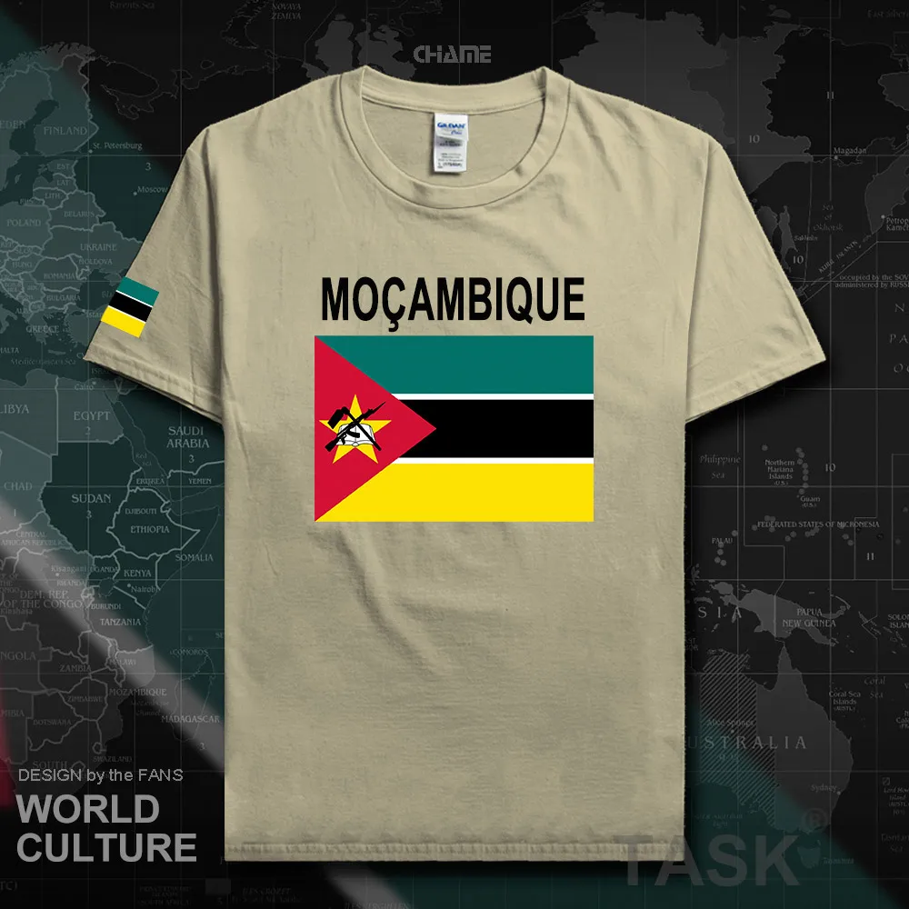 Mozambik mens t gömlek Afrika 2017 formalar milleti takım tshirt %100 % pamuk t-shirt giyim tees ülke sporting MOZ Mozambik