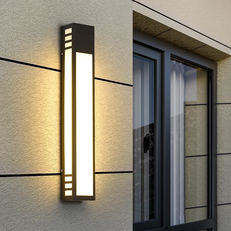 (Novo) aço inoxidável ao ar livre paisagem iluminação  varanda lâmpada de parede terraço ip65 jardim hotel 110 v220v