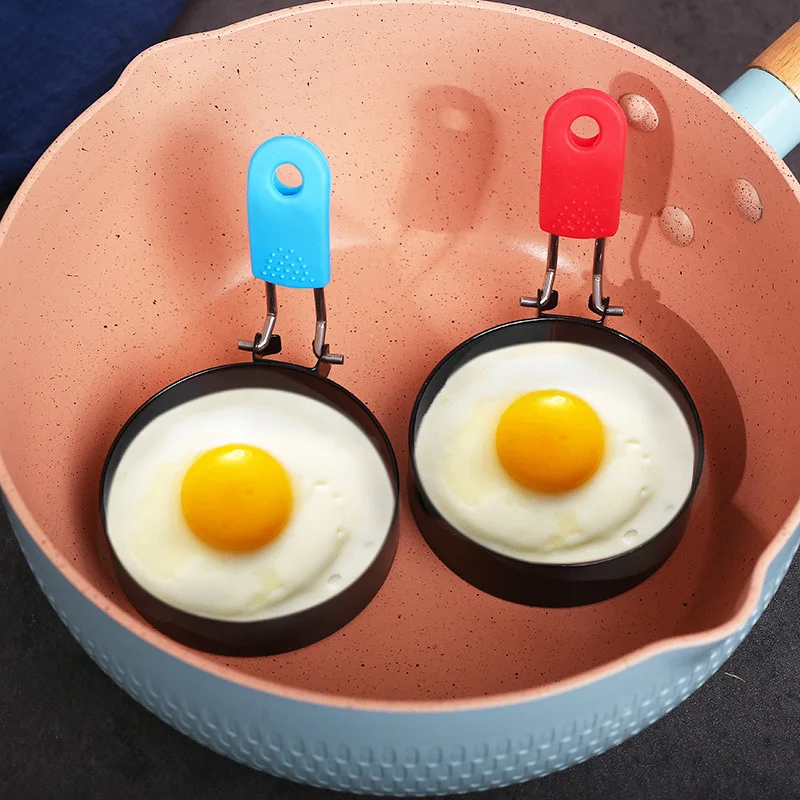 Paslanmaz Çelik Omlet Kalıp yapışmaz Omlet Makinesi Yumurta Yuvarlak Halka Omlet Katlanabilir Omlet Kalıp Yuvarlak Mutfak Gözleme Yapımcısı