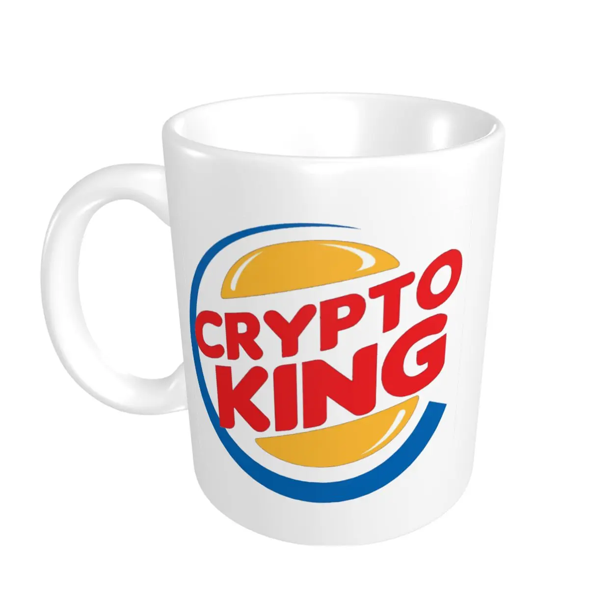 Promosyon Sıcak Satış Kripto Kral Kupalar Mizah Grafik Kripto BARDAK Baskı kahve fincanları