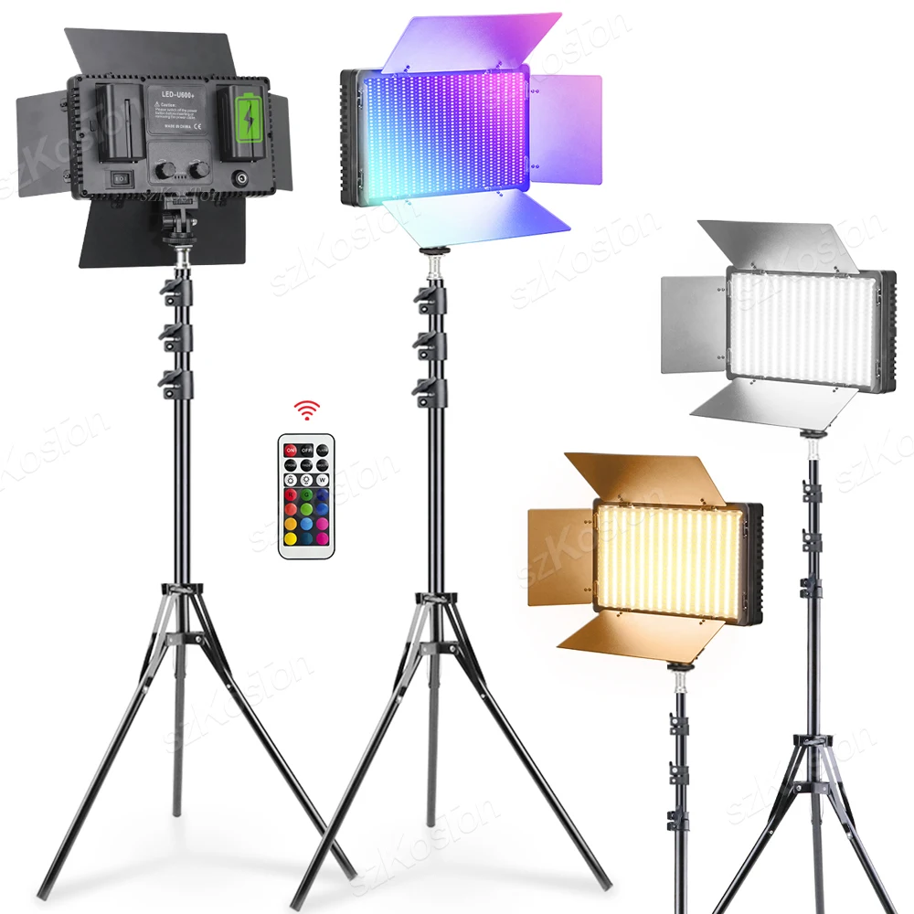 RGB LED Video stüdyo ışığı Paneli AB Tak 3200K-5600K Fotoğrafçılık Aydınlatma 8 inç RGB Dolgu Lambası Youtube Fotoğraf Video Vlog Canlı