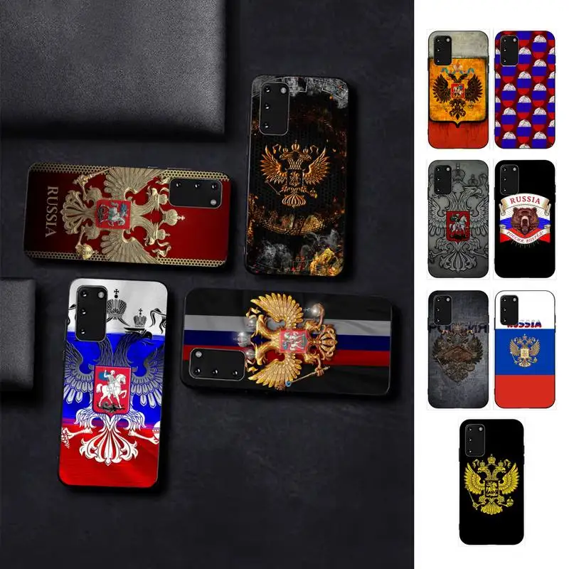 Rusya Rus Bayrakları Amblemi Telefon Kılıfı için Samsung S10 21 20 9 8 artı lite S20 UlTRA 7edge