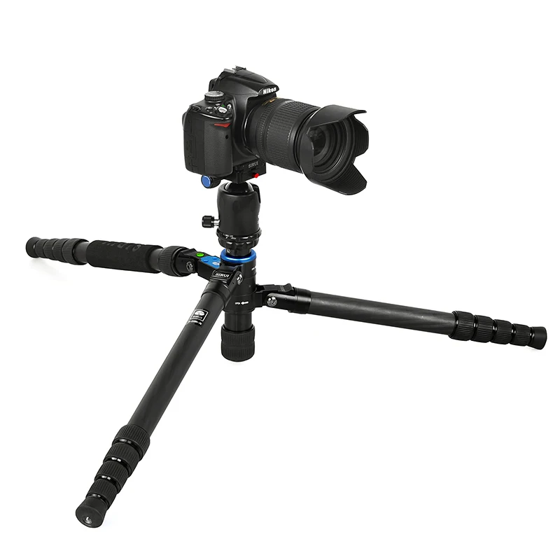 S2205N + K20X Sirui profesyonel kamera tripodu Video Tripod / Dslr Dijital SLR kameralar için yeni Karbon Fiber Unipod Monopod ışık