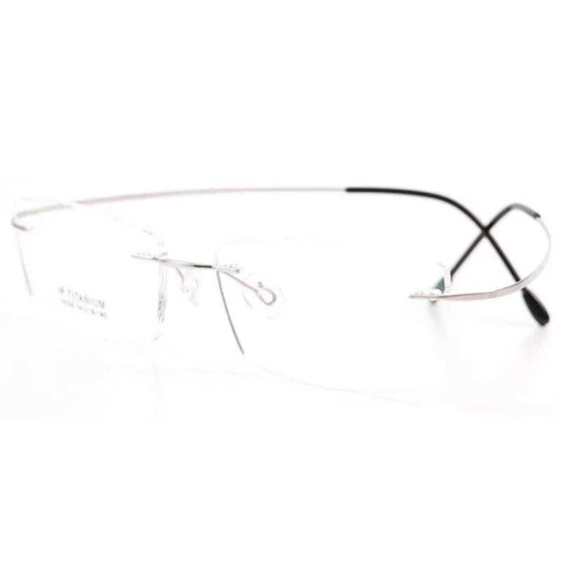 Saf Titanyum Optik çerçeve hipoalerjenik menteşesiz Gözlük çerçevesi erkekler kadınlar marka Ultra hafif Gözlük çerçevesi gözlük kutusu
