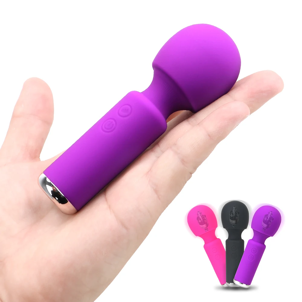 Sihirli Değnek Yapay Penis Vibratör Mini AV Sopa 10 Frekans g-spot Masaj Kadınlar için Seks Oyuncak Vajina Klitoris Stimülatörü