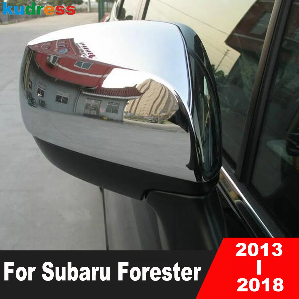 Subaru Forester 2013 için 2014 2015 2016 2017 2018 Krom dikiz aynası Kapağı Trim Yan Aynalar Yerleşimi Araba Aksesuarları Kapakları