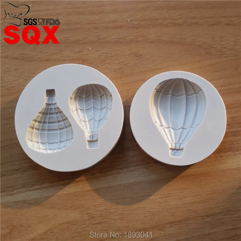Sıcak Hava Balonu Şekli, 3D Silikon Fondan Kek Kalıbı. Kek Dekorasyon için, Jöle, Çikolata, Sabun Modelleme SQ16359-360