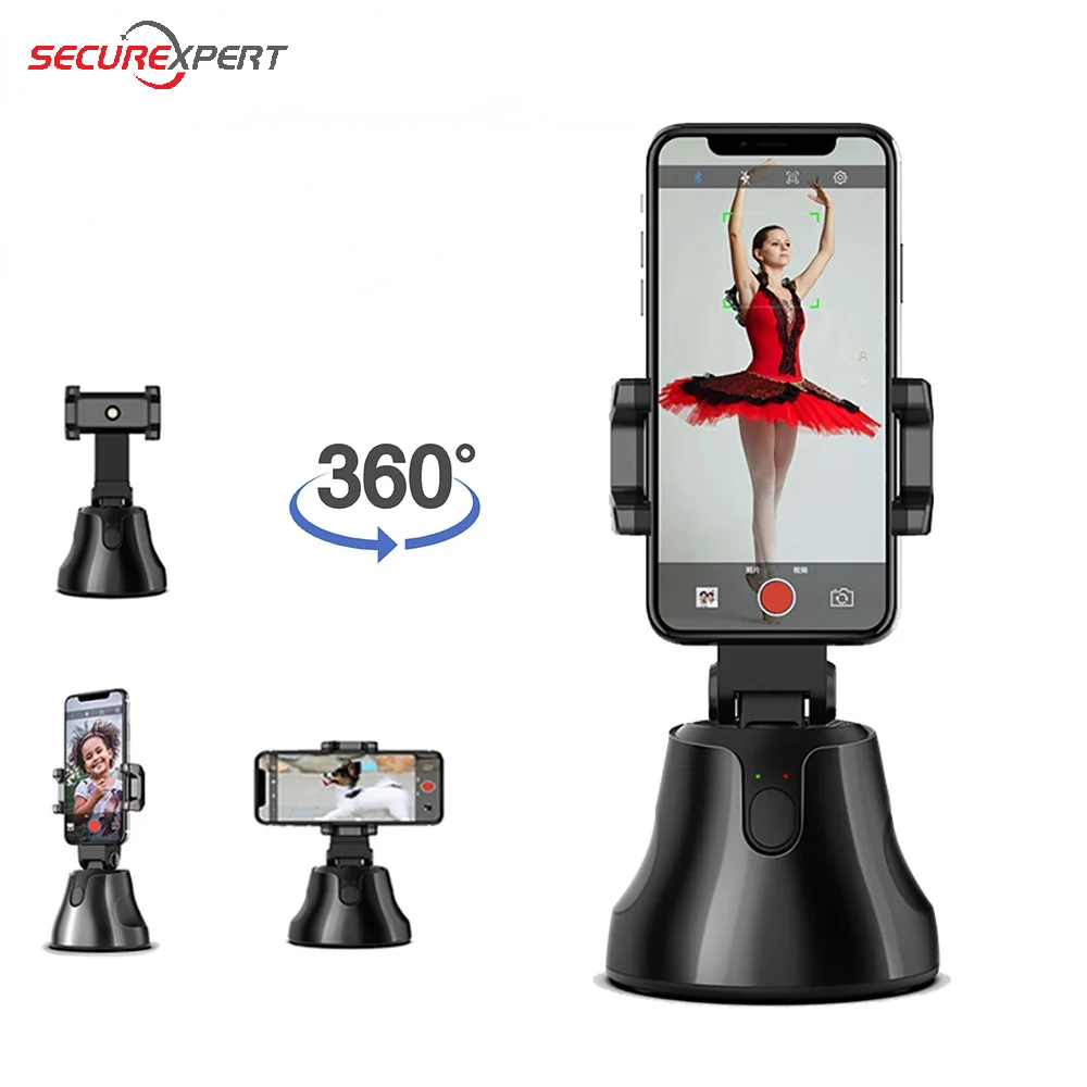 Tripod Yüz Nesne İzleme PZT Selfie sopa Tutucu telefon tripodu 360 Selfie Çekim Selfie Sopa İle Akıllı Telefon Kamera