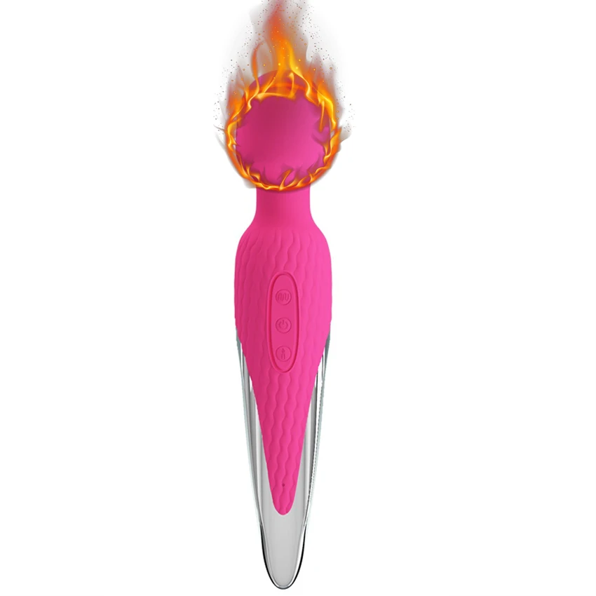 USB şarj edilebilir sıcak ısıtma 7 modları değnek AV masaj Pussy klitoris vibratör kadınlar için seks ürünleri yetişkin seks oyuncakları erotik oyuncak