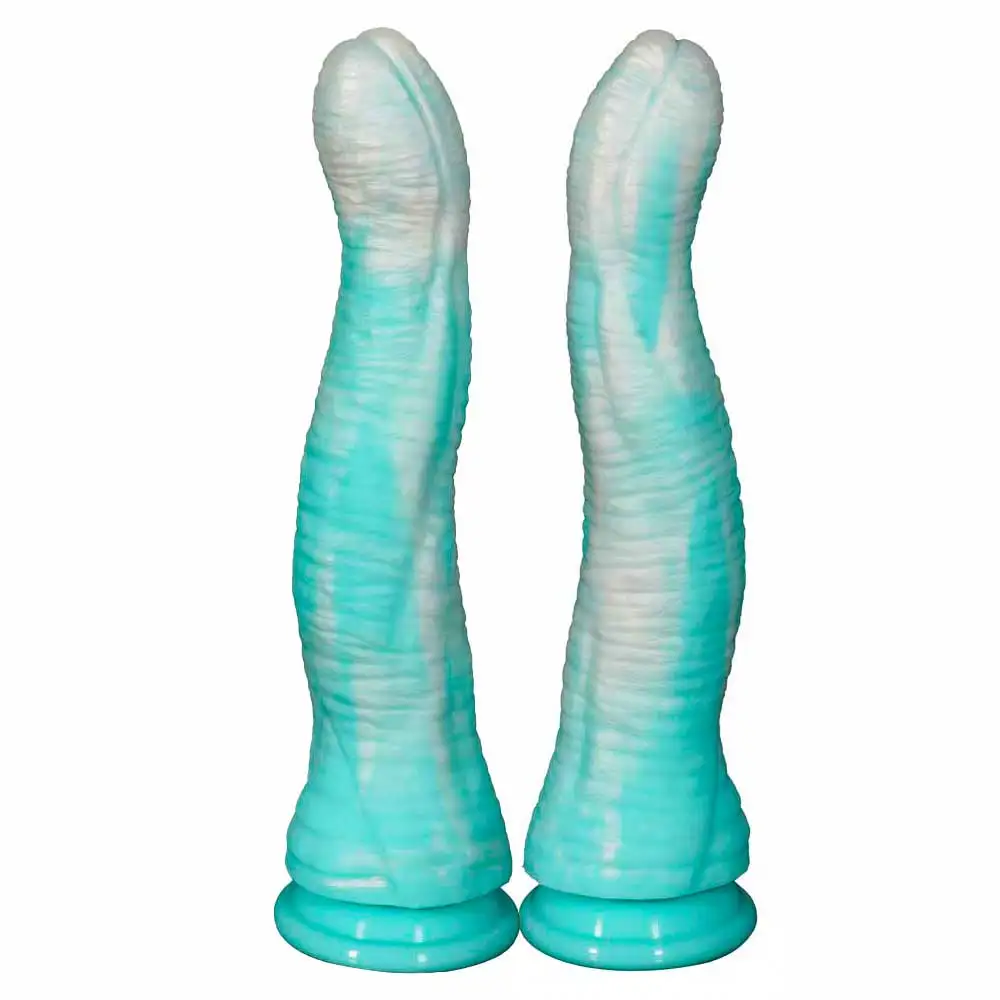 Uzun Hayvan At Penis Silikon Gerçekçi Yapay Penis Renkli Beyaz ve Mavi Enayi Horoz Anal Plug Seks Oyuncakları Erkekler Kadınlar İçin çiftler