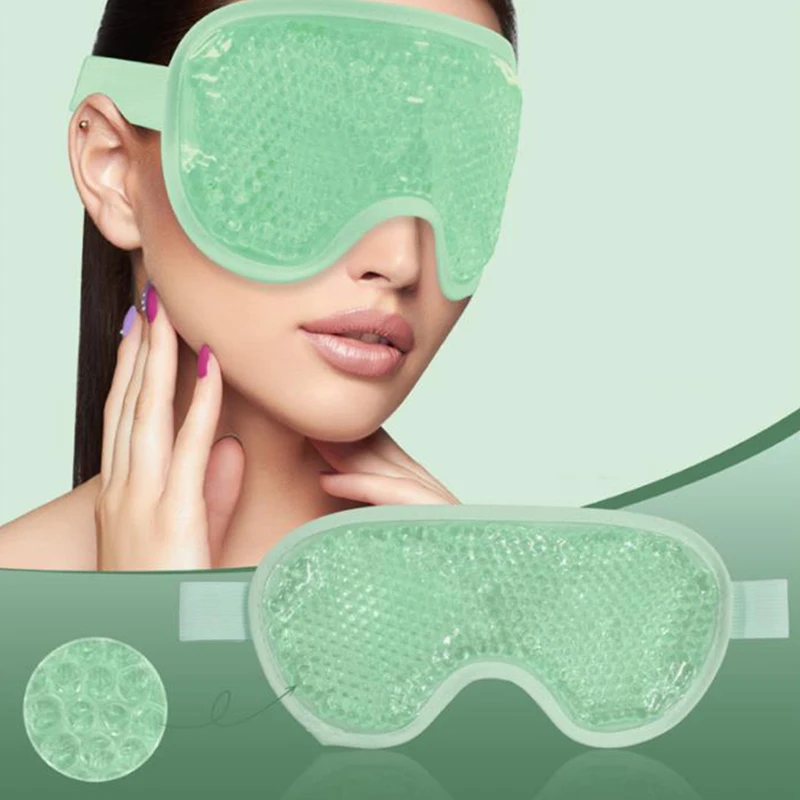 Yeni Jel Göz Maskesi Kullanımlık Boncuk Sıcak Soğuk Terapi Yatıştırıcı Rahatlatıcı Güzellik
