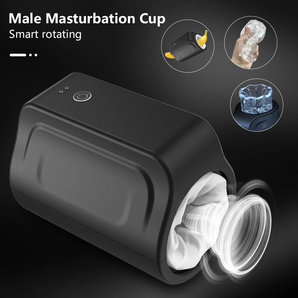 Yeni Otomatik Rotasyon Erkek Masturbator Kupası Vajina Oral Seks Mastürbasyon Yetişkin Seks Oyuncakları Erkekler İçin Emme Makinesi Esaret Seks Shop
