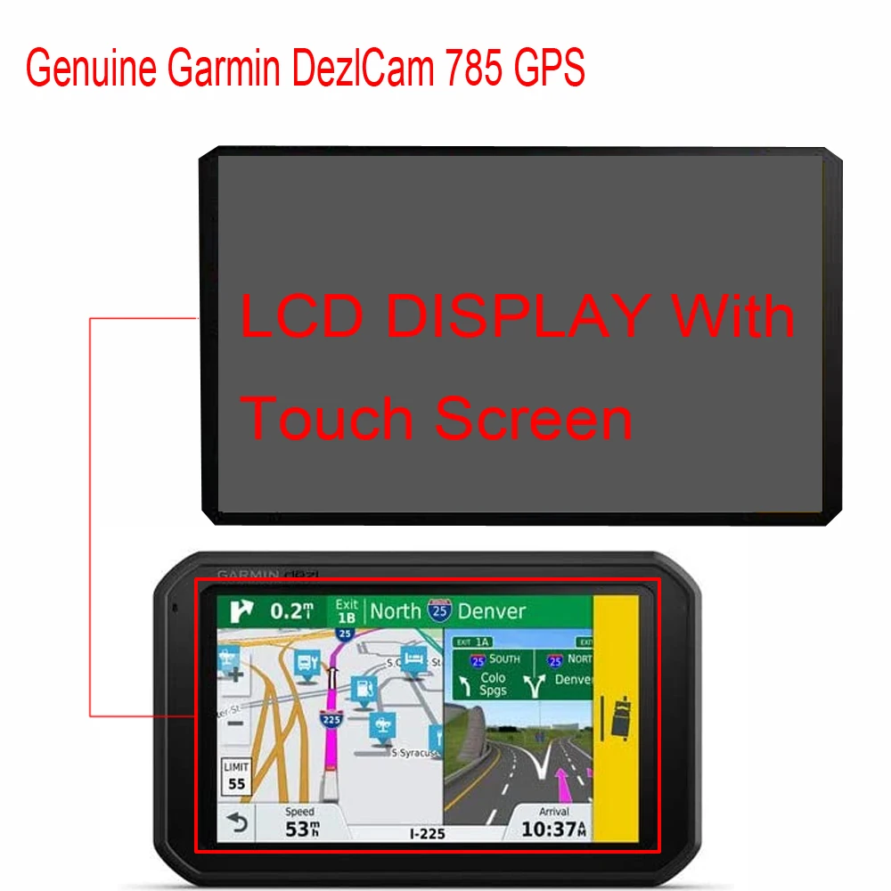 YENİ 7 inç Orijinal LCD Orijinal Garmın DezlCam 785 GPS Yedek LCD ekran Ekran Dokunmatik Ekran Cam Meclisi